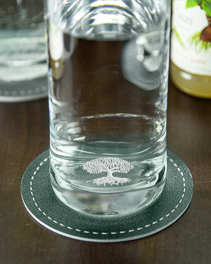 Trinkglas mit Laserinnengravur von Contento