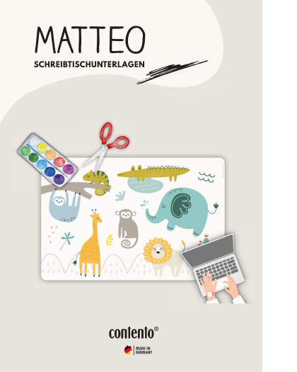 Matteo - kreative Schreibtischunterlagen aus Vinyl - von Contento