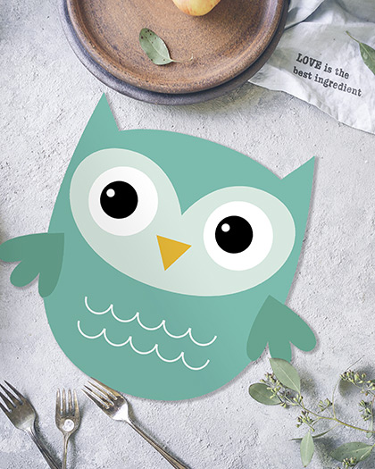 Contento Tischsets für Kids - aus bedrucktem Vinyl